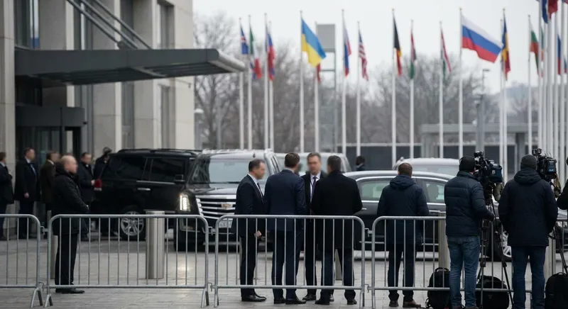 Slika je umetno generirana iz tem: energetika, obramba, poljska, mirovni procesi, rusko-ukrajinski konflikt, rusija, mednarodni odnosi, diplomacija