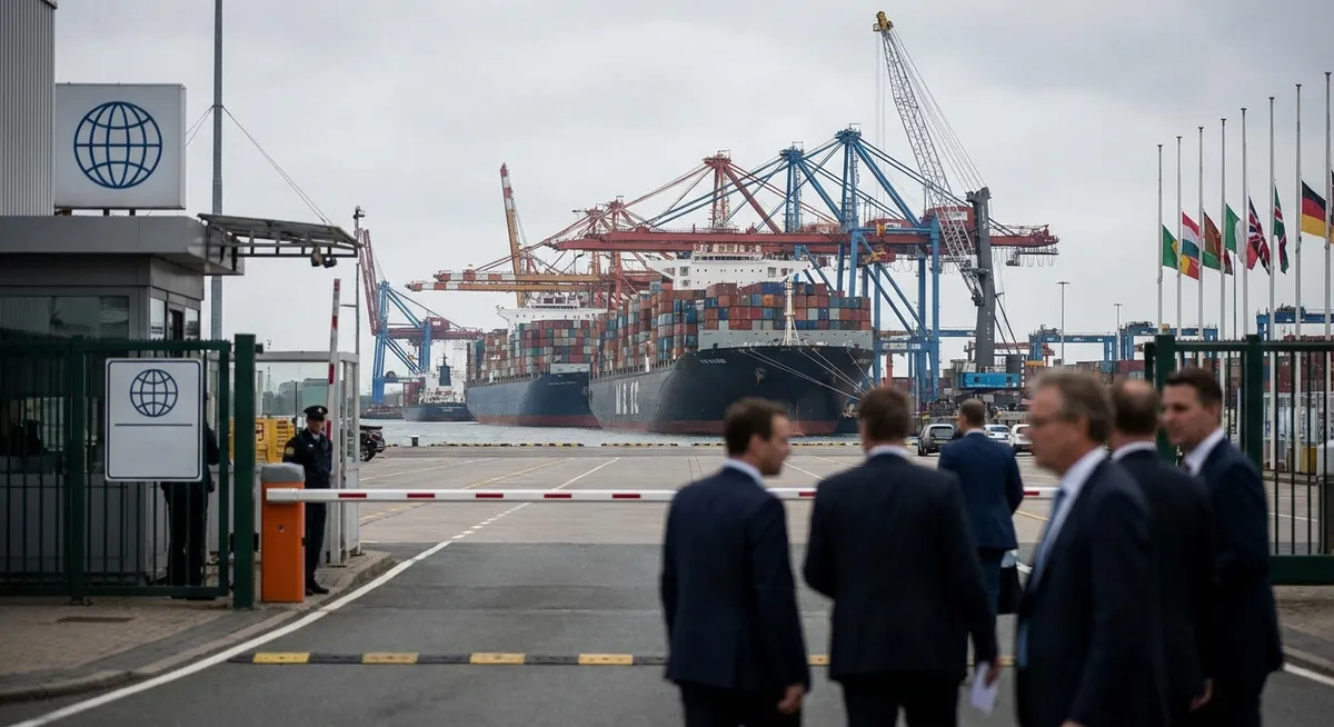 Slika je umetno generirana iz tem: odnosi brazilija-zda, zunanja politika zda, sankcije, carine, gospodarstvo, politika, trgovina