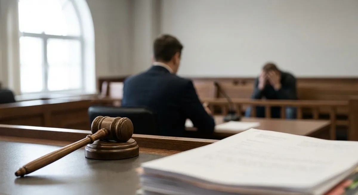 Slika je umetno generirana iz tem: kriminal, pravo, duševno zdravje