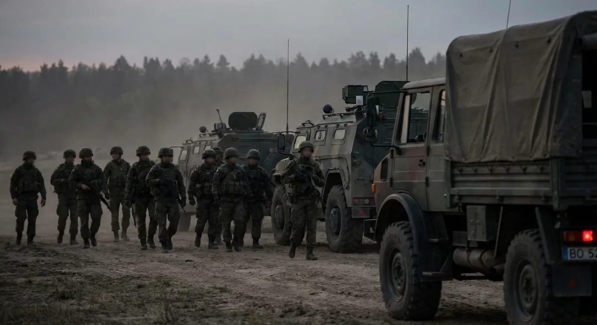 Slika je umetno generirana iz tem: vojska, mednarodni odnosi, protesti, protiletalska obramba