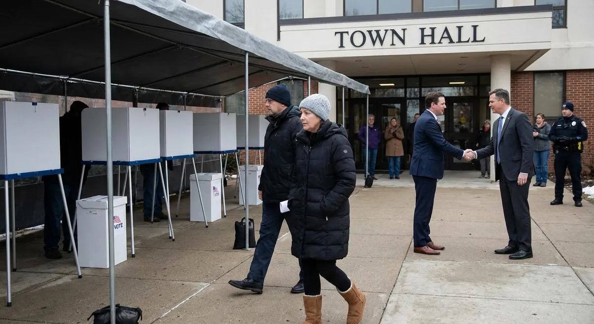 Slika je umetno generirana iz tem: župani, politika, odstopi, vrnitev v politiko, lokalne volitve, volitve