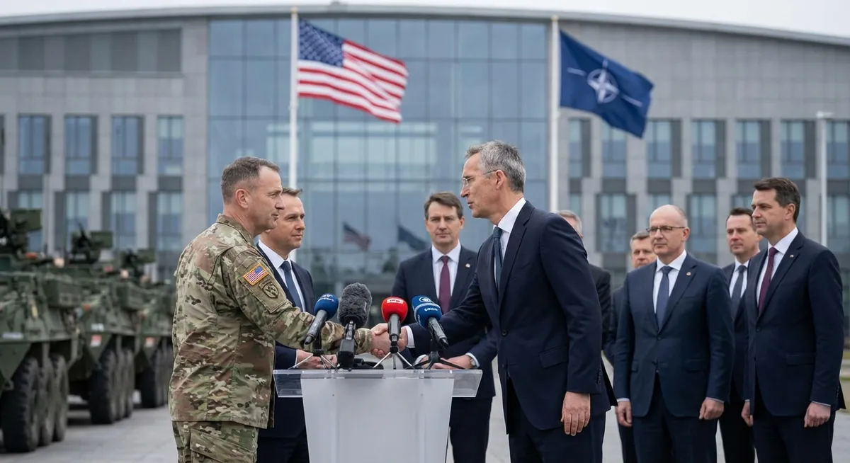 Slika je umetno generirana iz tem: obramba, diplomacija, mednarodni odnosi