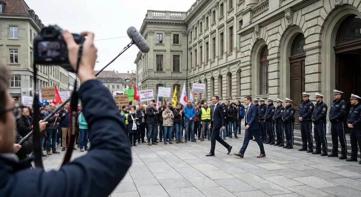 Slika je umetno generirana iz tem: politika, protesti proti ice, telesne kamere, protesti, preiskave, obtožbe o propagandi, migracije, uporaba sile, zvezna vlada, pravo, sindikati, državljanske pravice, sodstvo, delavski sindikati, sindikalizem, kazenski postopki, sodni postopki