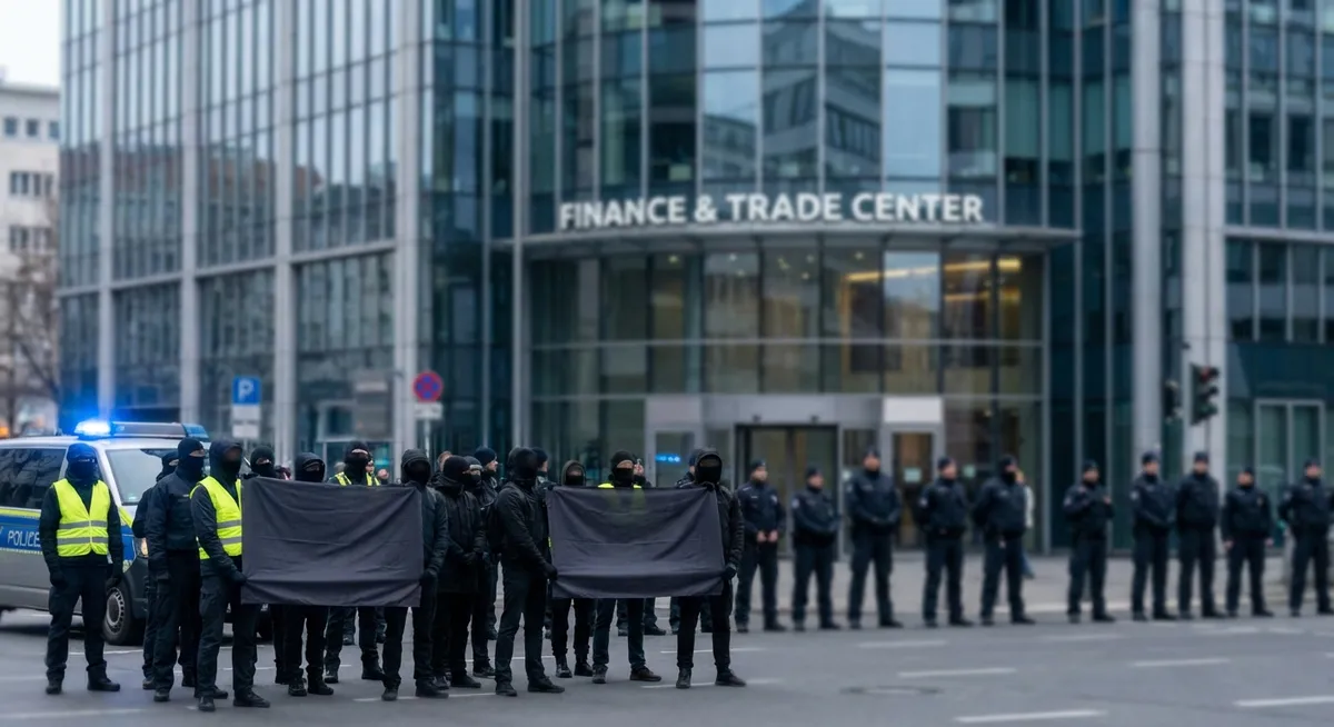 Slika je umetno generirana iz tem: protesti, kmetijstvo, promet, varnost