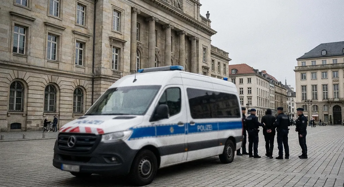 Slika je umetno generirana iz tem: aretacije, pravosodje, varnost, preiskave, terorizem, mednarodni odnosi, politika