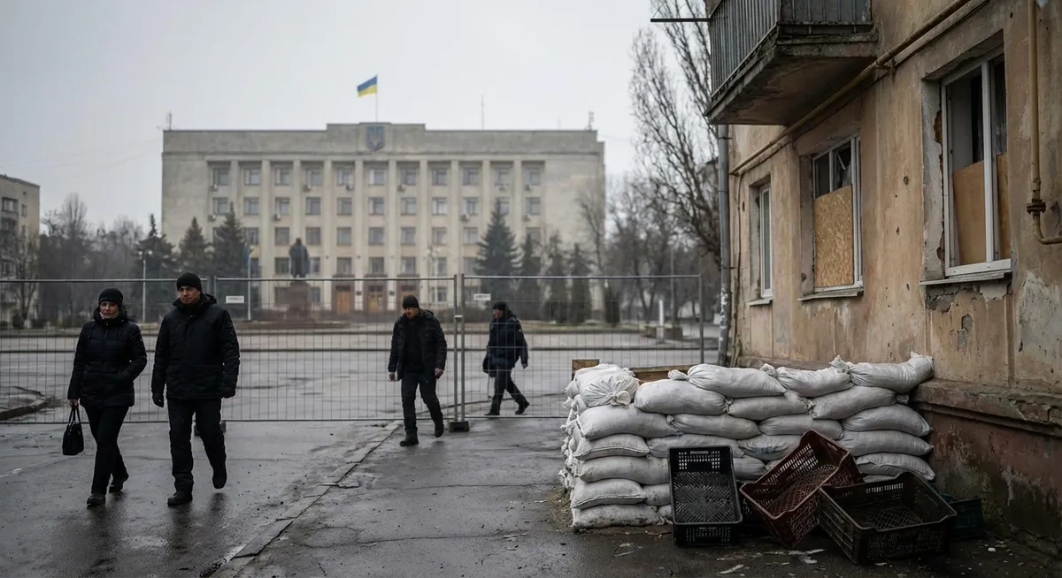 Slika je umetno generirana iz tem: mirovni procesi, diplomacija, evropska unija, politika, zunanja politika zda, konflikti, varnost, pogajanja, vojne, mednarodni odnosi, rusko-ukrajinski konflikt, ukrajina