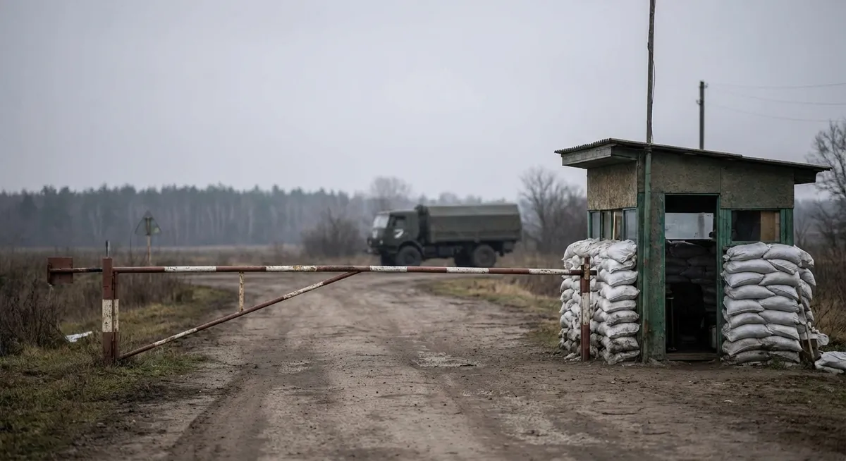 Slika je umetno generirana iz tem: diplomacija, obveščevalne službe, oboroženi spopadi, evropska unija, konflikti, mednarodni odnosi, ukrajina, obramba, rusija, zunanja politika zda, rusko-ukrajinski konflikt