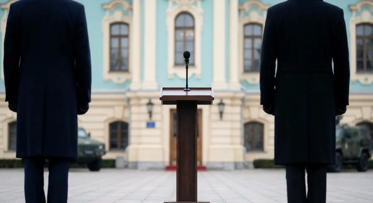 Slika je umetno generirana iz tem: nadzor, varnost, obtožbe, politika