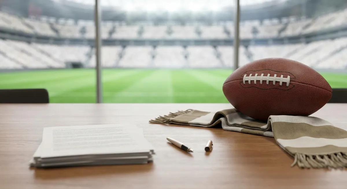 Slika je umetno generirana iz tem: pogodbe, šport, nogomet