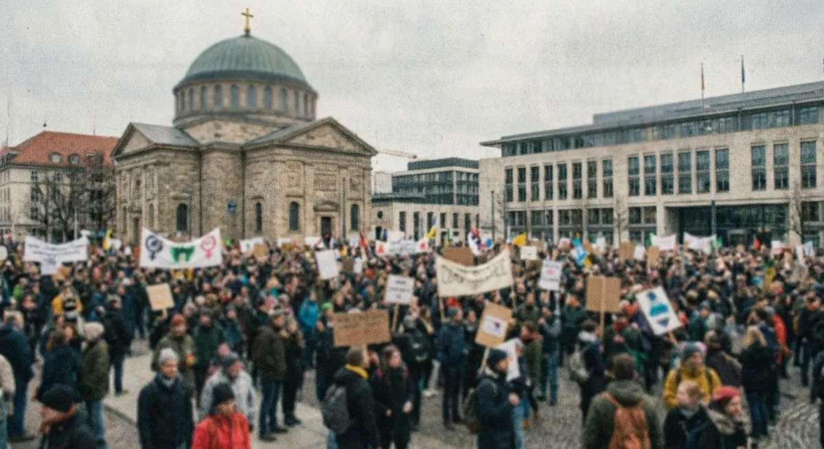 Cerkev v Illinoisu uprizorila božično predstavo z Jezusom, privezanim z zadrgo, in rimskimi vojaki kot agenti ICE