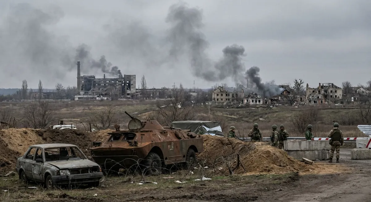 Slika je umetno generirana iz tem: osvoboditev ozemlja, oboroženi spopadi, nadzor ozemlja, rusko-ukrajinski konflikt, protesti, politika, zajetje vojnih ujetnikov, mednarodni odnosi