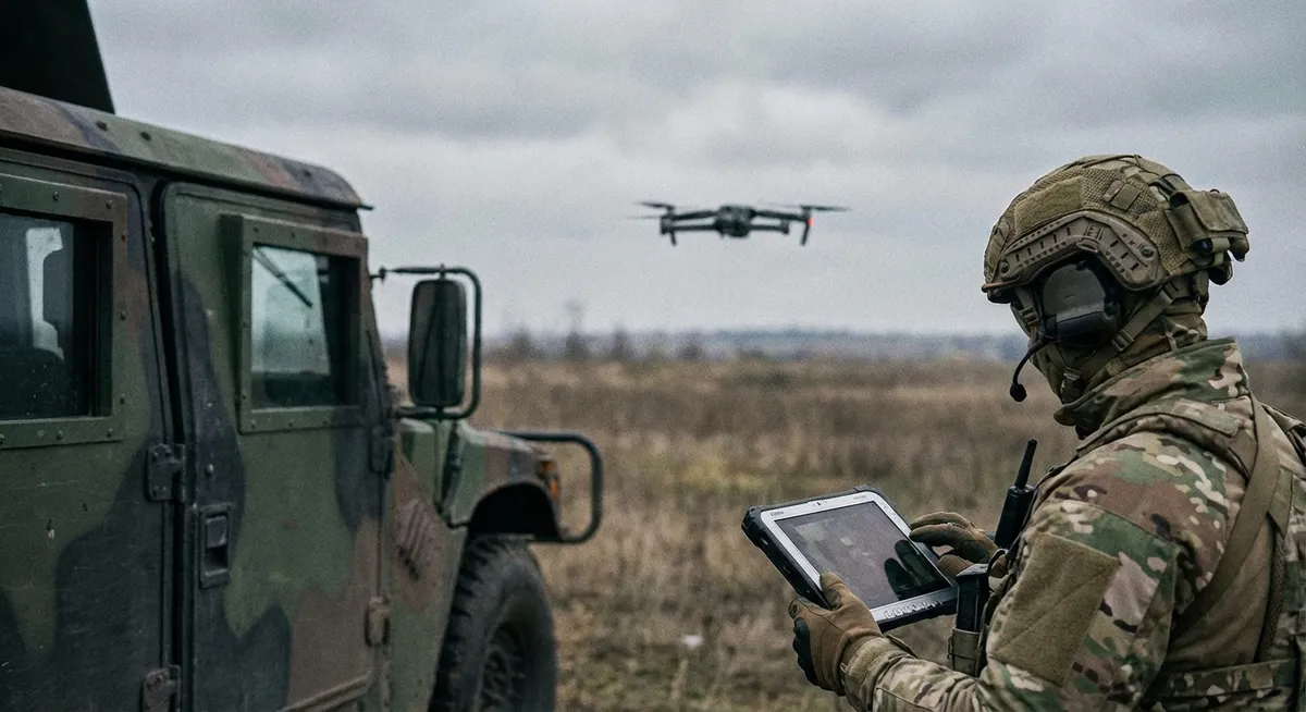 Slika je umetno generirana iz tem: obrambna industrija, pomorska tehnologija, obramba