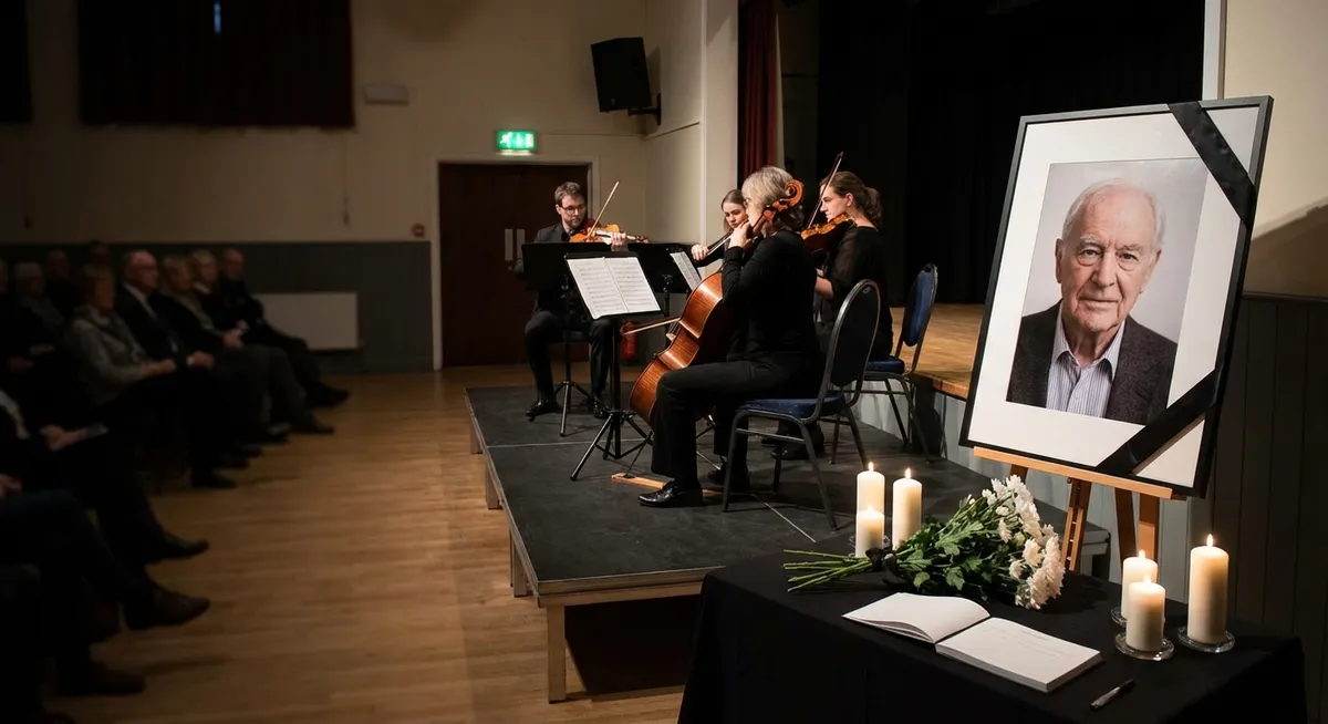 Slika je umetno generirana iz tem: smrti, spominske slovesnosti, glasba