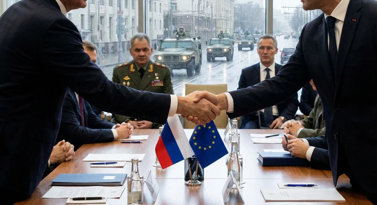 Slika je umetno generirana iz tem: mednarodni odnosi, vojska, diplomacija