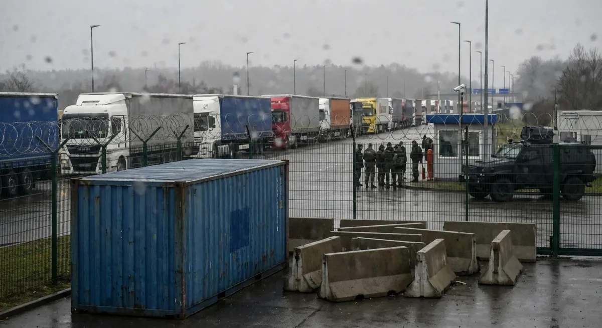 Slika je umetno generirana iz tem: rusko-ukrajinski konflikt, oboroženi spopadi, sankcije, vojne, varnost, oboroževanje, mednarodni odnosi, politika