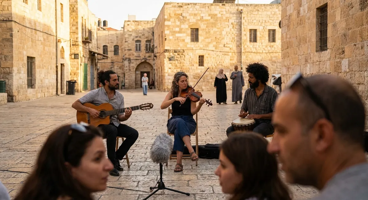 Slika je umetno generirana iz tem: religija, kultura, glasba