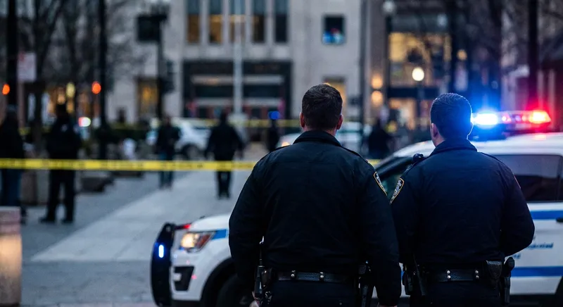 Slika je umetno generirana iz tem: policija, kriminal, nasilje