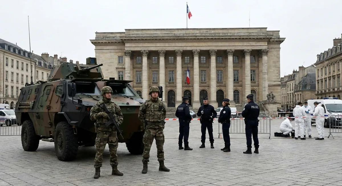 Slika je umetno generirana iz tem: vojska, človekove pravice, kriminal