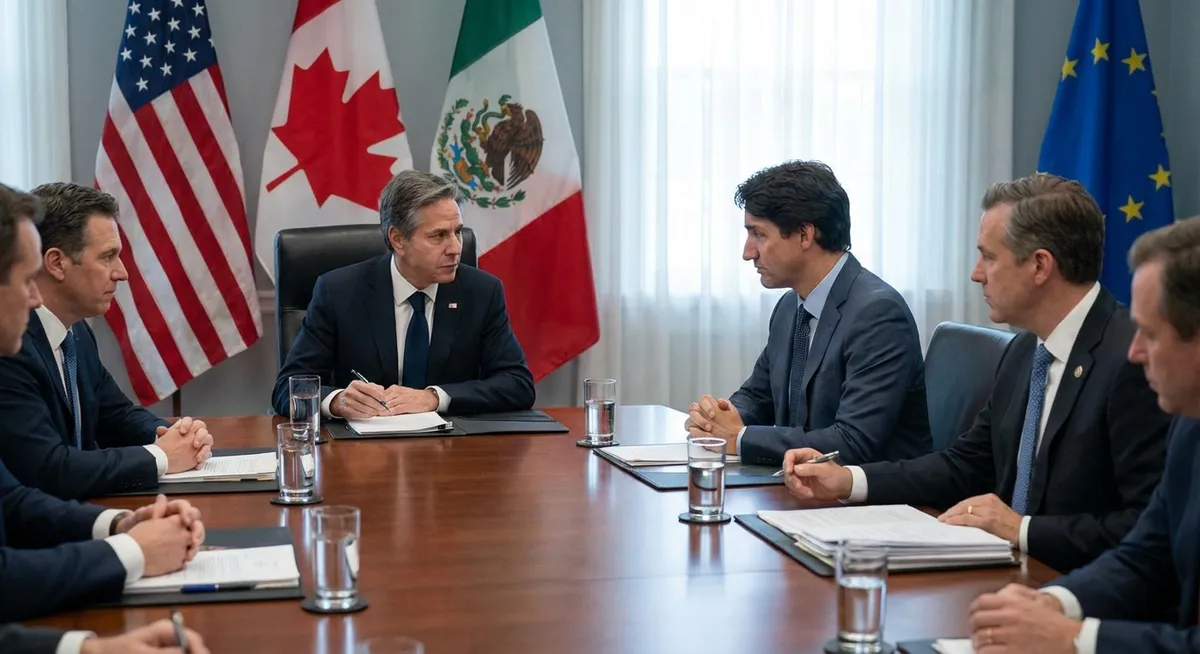 Slika je umetno generirana iz tem: nafta, terorizem, gospodarstvo, sankcije, politika, energetika, mednarodni odnosi, blokade, zunanja politika zda