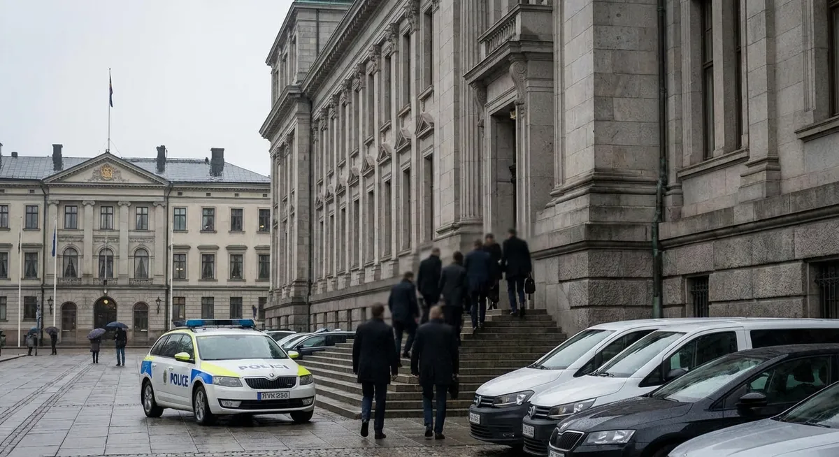 Slika je umetno generirana iz tem: politika, preiskave, strelski napadi, pravosodje