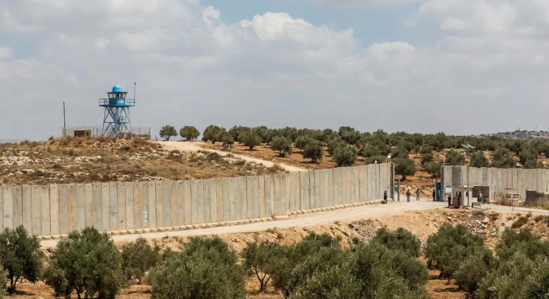 Slika je umetno generirana iz tem: mednarodni odnosi, oboroženi spopadi, palestinsko-izraelski konflikt, politika, varnost, obramba, premirje