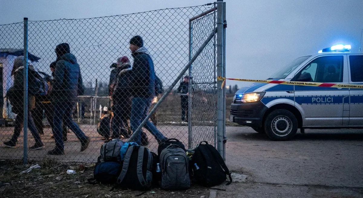 Slika je umetno generirana iz tem: nasilje, preiskave, čarovništvo, smrti, migracije