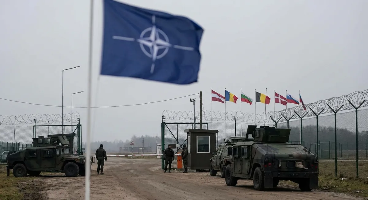 Slika je umetno generirana iz tem: rusija, digitalna varnost, odnosi ukrajina-poljska, mednarodni odnosi, poljska, odziv zahoda, vdori v zračni prostor, nato, oboroženi spopadi, varnost, politika, droni, obramba, oboroževanje, ukrajina, rusko-ukrajinski konflikt