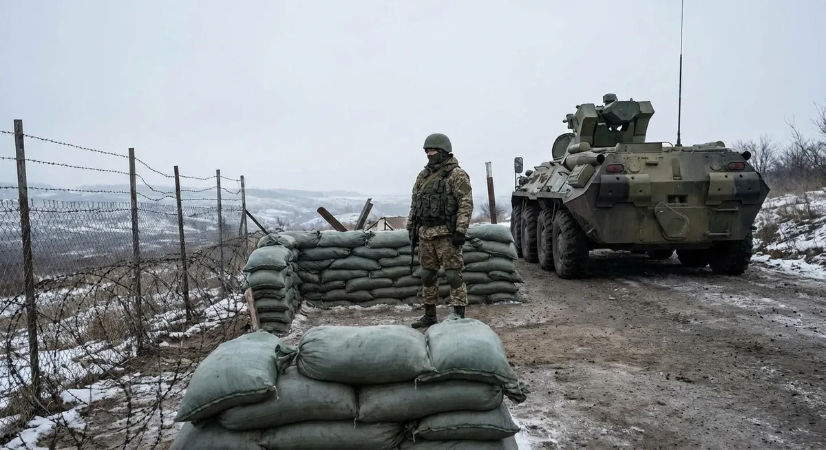 Slika je umetno generirana iz tem: odnosi rusija-evropa, mednarodni odnosi, oboroženi spopadi, varnost, tehnologija