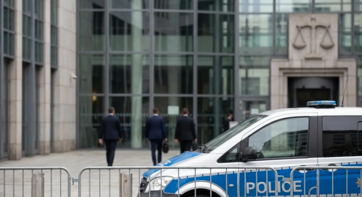 Slika je umetno generirana iz tem: sodstvo, politika, kriminal