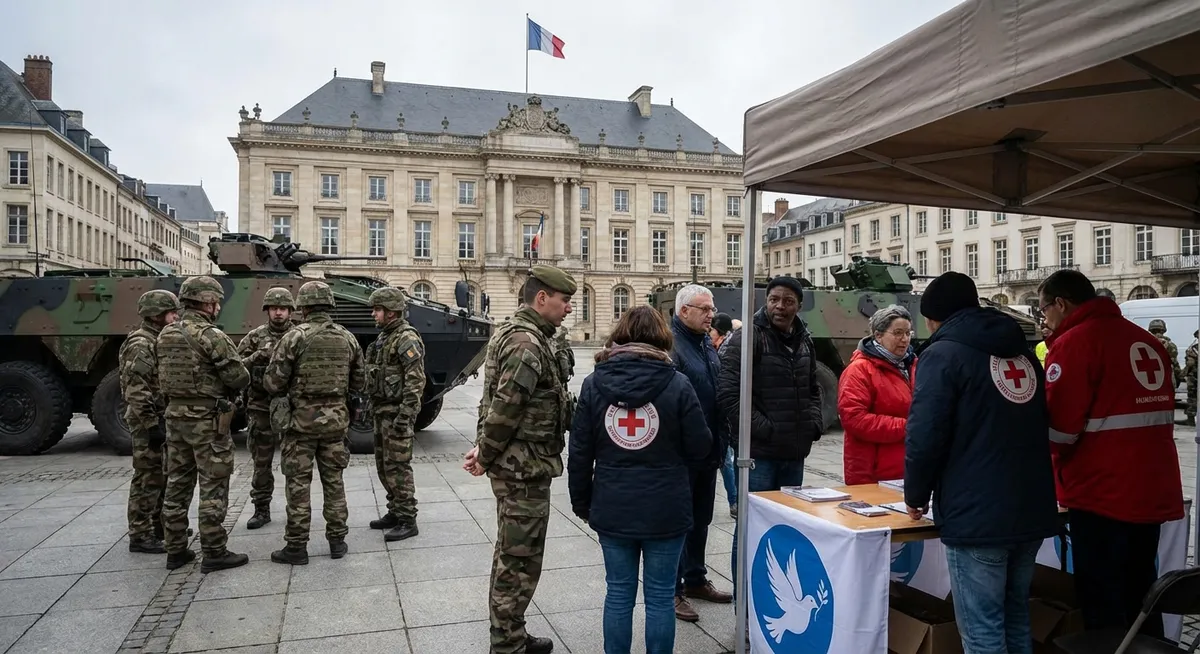 Slika je umetno generirana iz tem: politika, sodstvo, vojska, pravo