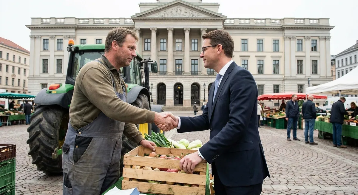 Slika je umetno generirana iz tem: trgovina, politika, mednarodni odnosi, kmetijstvo, evropska unija, finančna pomoč