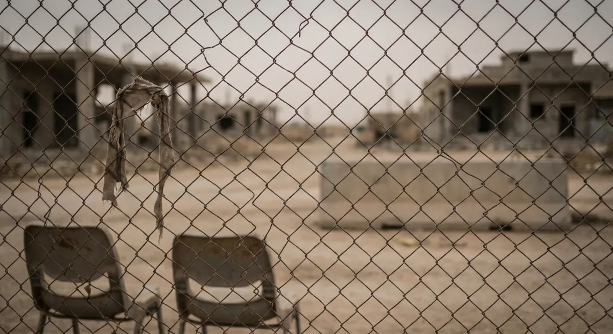 Slika je umetno generirana iz tem: vojska, politika, mednarodni odnosi, terorizem, konflikti, premirje, palestinsko-izraelski konflikt, spopadi, talci, spor med izraelom in hamasom