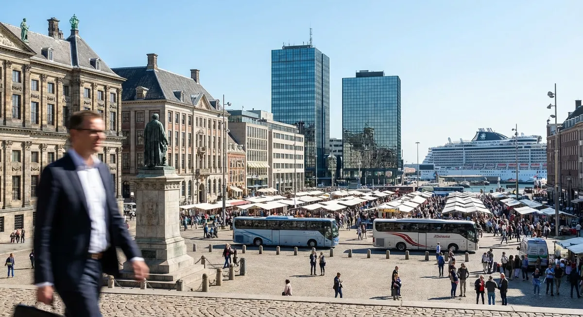 Slika je umetno generirana iz tem: gospodarstvo, občinski prazniki, politika, turizem