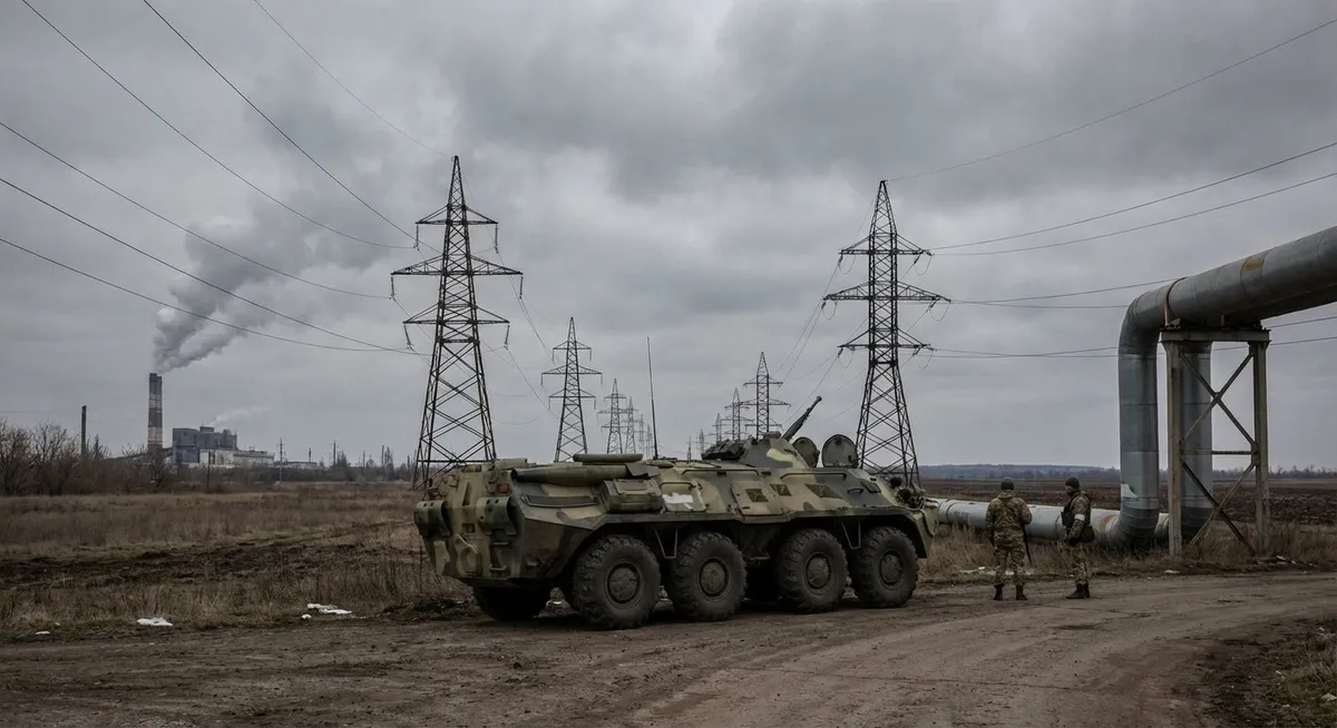 Slika je umetno generirana iz tem: gospodarske sankcije proti rusiji, vojaške operacije, mednarodni odnosi, energetika, ameriška diplomacija, rusko-ukrajinski konflikt