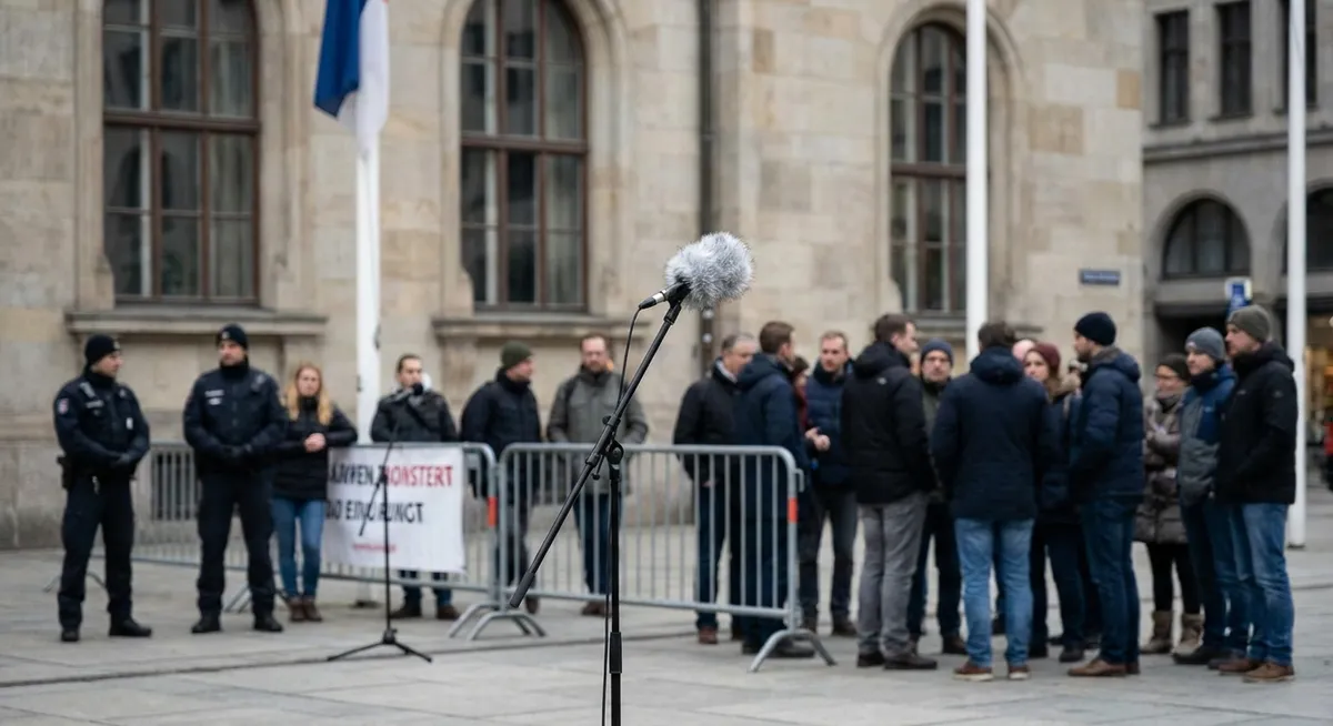 Slika je umetno generirana iz tem: politika, varnost, ustavno pravo, svoboda