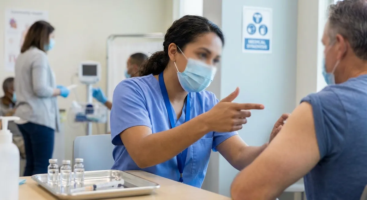 Slika je umetno generirana iz tem: preprečevanje bolezni, cepljenje, znanost, mmr, mmr cepivo, politika, covid-19, cepiva, medicinska debata, medicina, javno zdravstvo, ošpice, zdravje