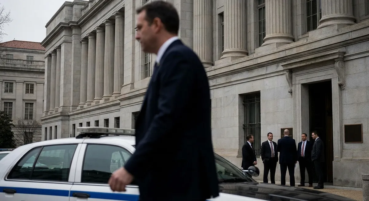 Slika je umetno generirana iz tem: kriminal, pritožbe, sodstvo, politika