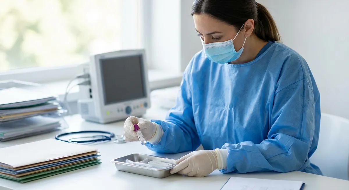 Slika je umetno generirana iz tem: nalezljive bolezni, zdravje, covid-19