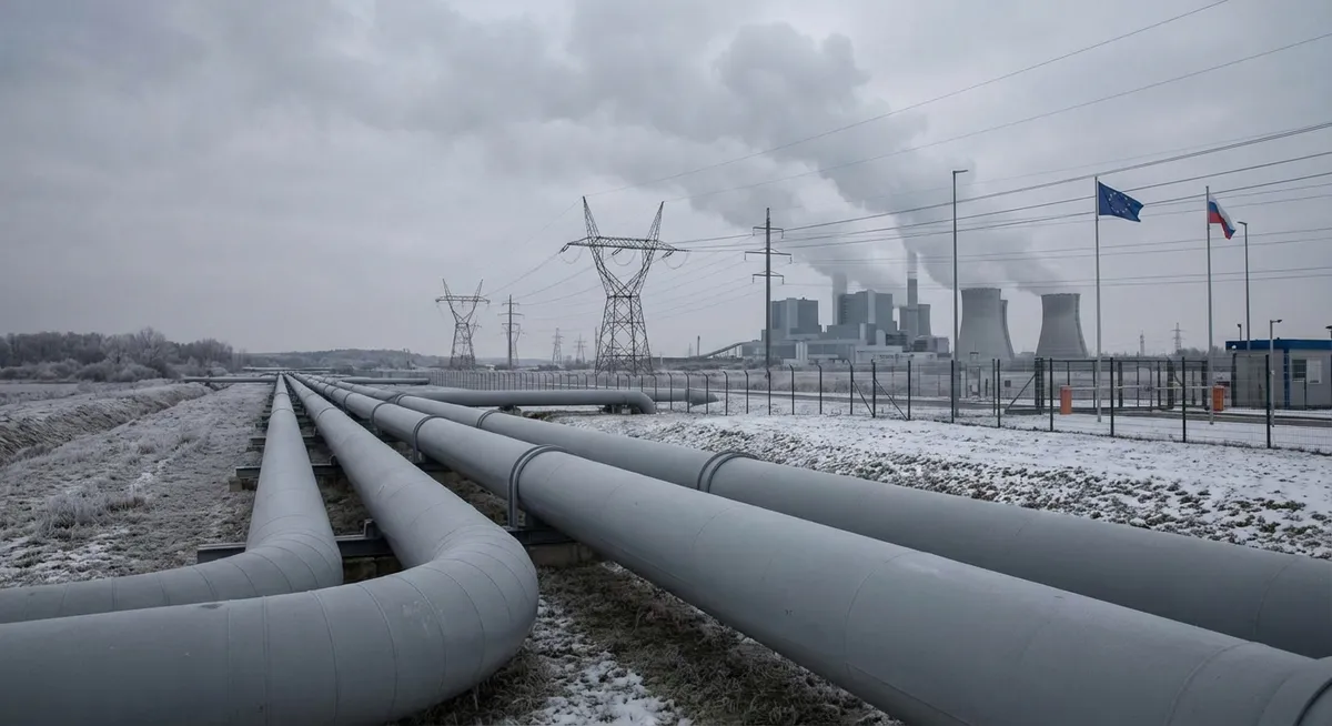 Slika je umetno generirana iz tem: rusija, trgovina, geopolitika, evropska unija, energetika, carine