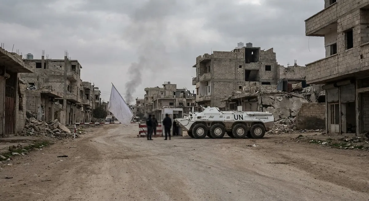 Slika je umetno generirana iz tem: spopadi, gaza, premirje, kritike oblasti