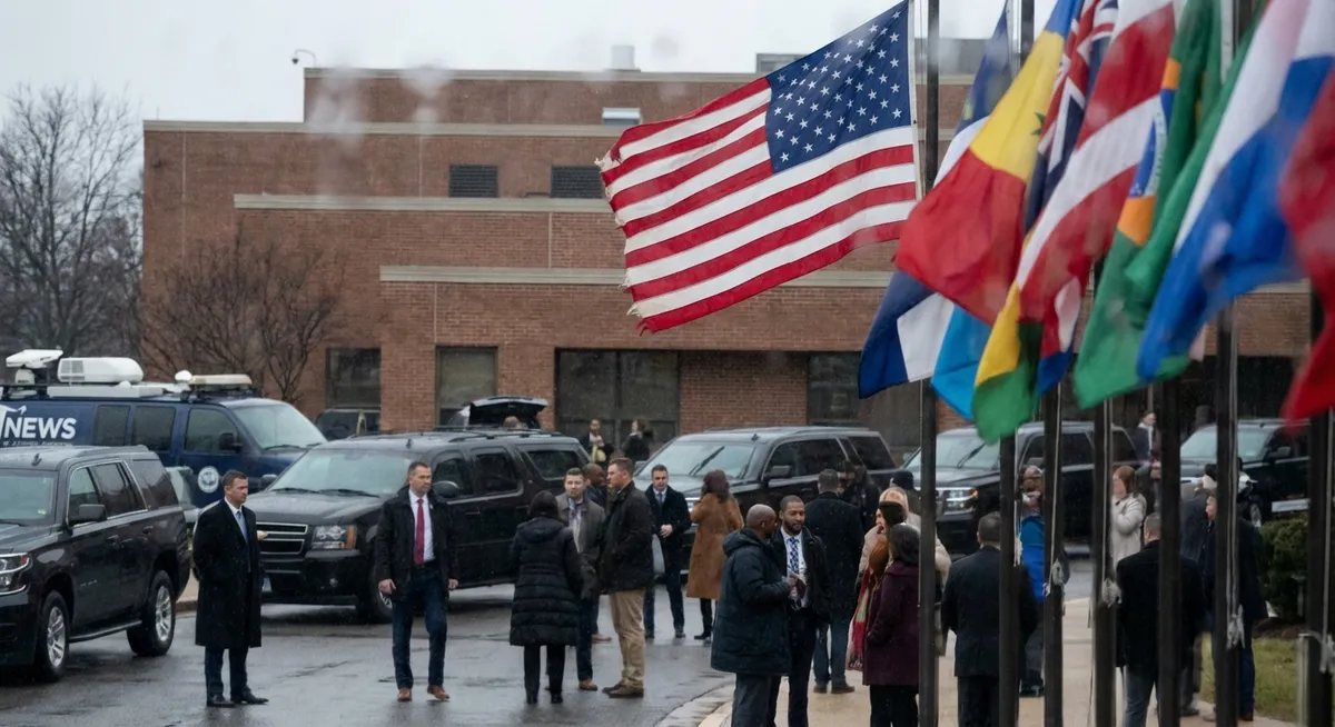 Slika je umetno generirana iz tem: konflikti, mednarodni odnosi, svoboda govora, politika, kultura