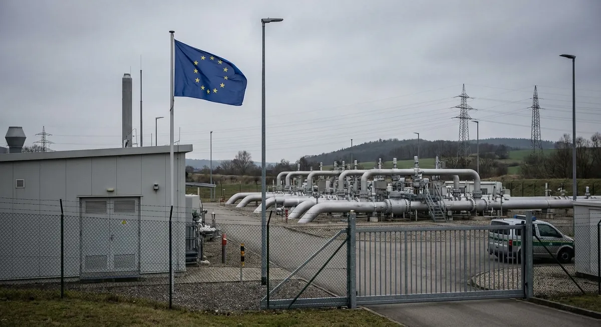 Slika je umetno generirana iz tem: letni govor ursule von der leyen, krize, umetna inteligenca, govor o stanju unije, združene države amerike, solidarnost s poljsko, odnosi eu-izrael, ukrajina, rusija, vojne, humanitarne krize, razseljevanje, droni, zunanja politika eu, zahodni balkan, obramba, sankcije, vodenje, geopolitika, poljska, regulacije, oboroženi spopadi, požari, evropska obramba, trgovina, humanitarna pomoč, žrtve, gaza, evropska unija, finančna pomoč, palestinsko-izraelski konflikt, evropska politika, enotni trg, varnost, podpora, energetika, konflikti, zeleni dogovor, evropska komisija, neodvisnost evrope, stanje v evropski uniji, podpora ukrajini, izrael, mednarodni odnosi, politika, gospodarstvo, starostne omejitve, energija, avtomobilska industrija, evropska integracija, socialni mediji