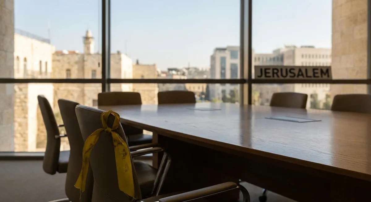 Slika je umetno generirana iz tem: politika, izpustitev ujetnikov, palestinsko-izraelski konflikt, premirje, demografija, oboroženi spopadi, mednarodni odnosi, mednarodna varnost, mirovni sporazum za gazo, talci, mirovni procesi