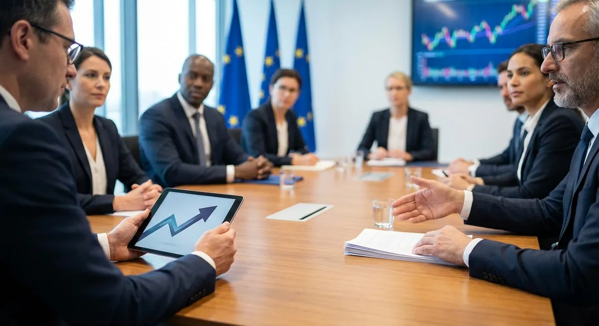 Slika je umetno generirana iz tem: politika, finance, mednarodni odnosi