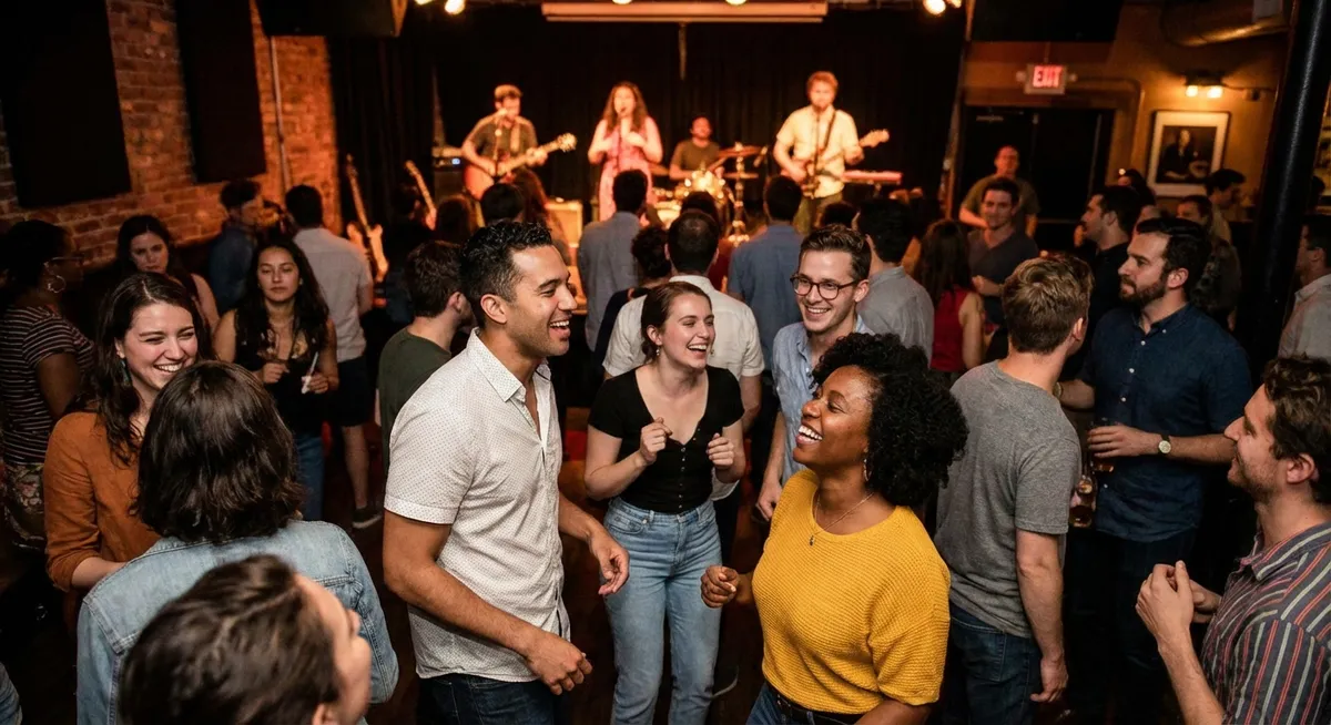 Slika je umetno generirana iz tem: ameriški nogomet, glasba, razmerja, zabava