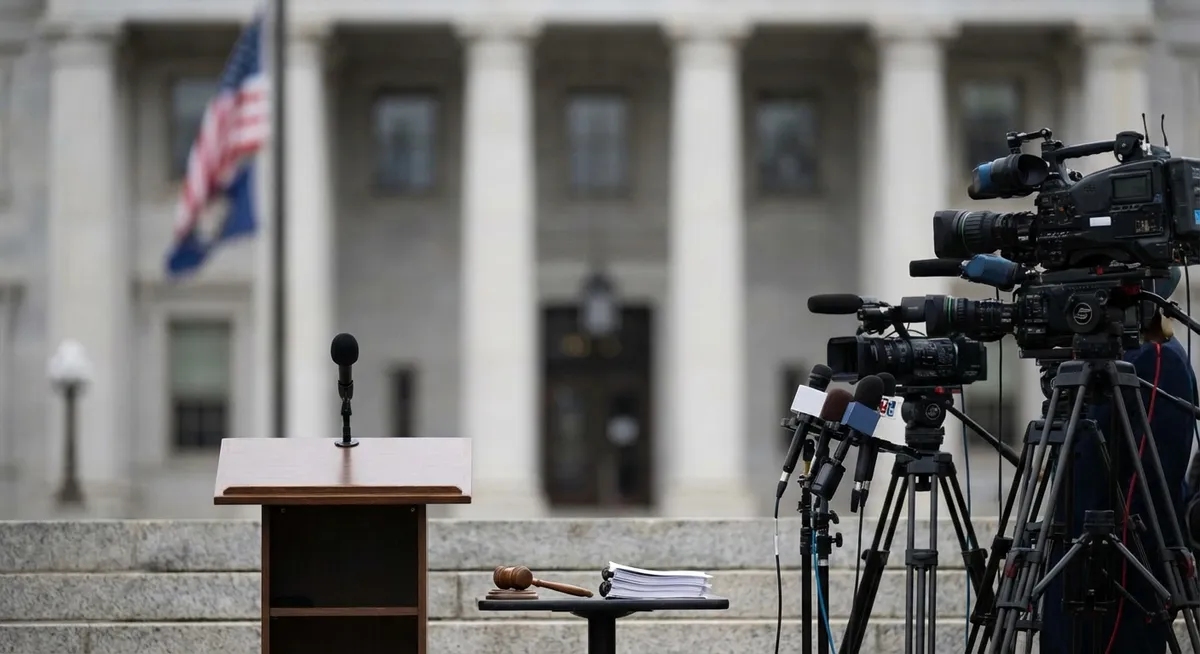 Slika je umetno generirana iz tem: politika, sodstvo, volitve, mednarodni odnosi, zdravje, socialni mediji