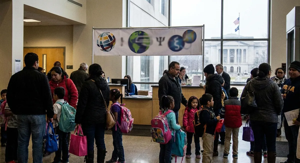 Slika je umetno generirana iz tem: izobraževanje, migracije, patriotizem, politika