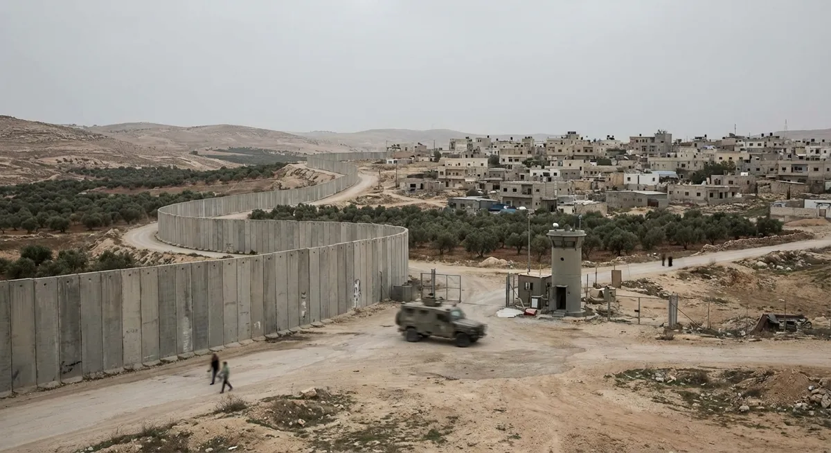 Slika je umetno generirana iz tem: varnost, oboroženi spopadi, konflikti, mednarodni odnosi, bližnji vzhod, terorizem