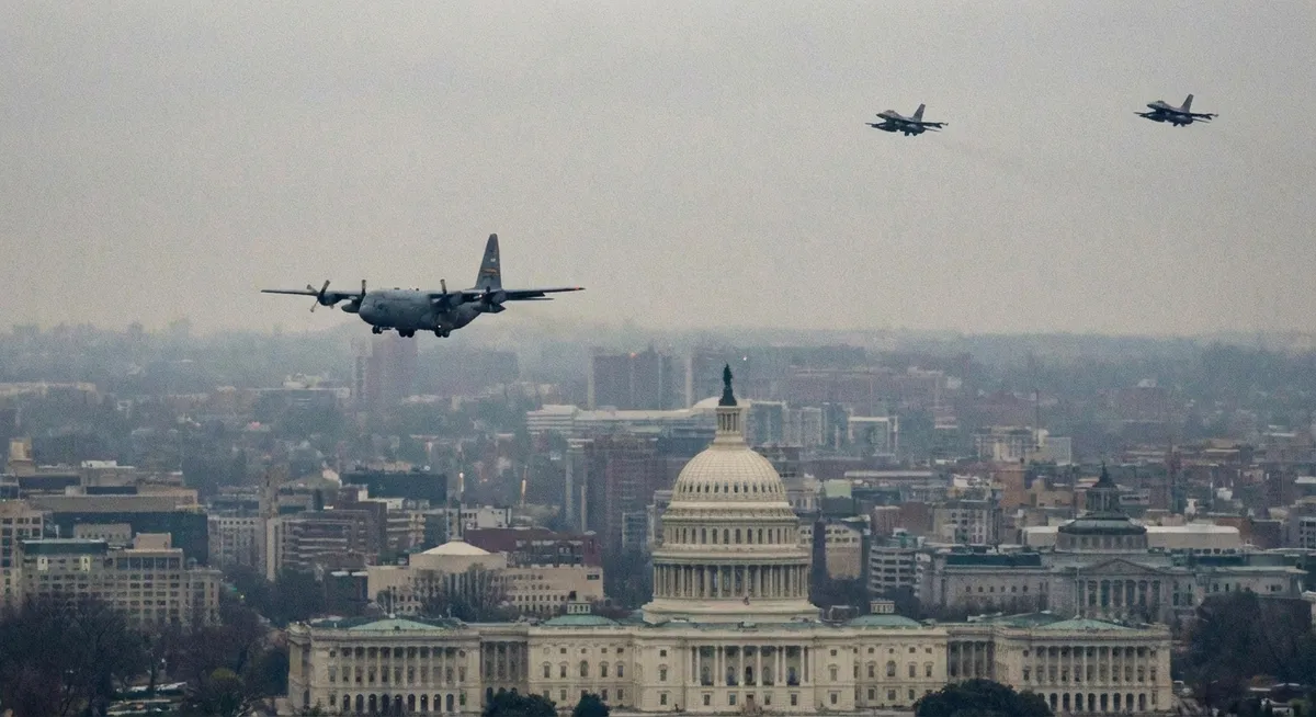 Slika je umetno generirana iz tem: varnost, politika, vojska, zračni prostor