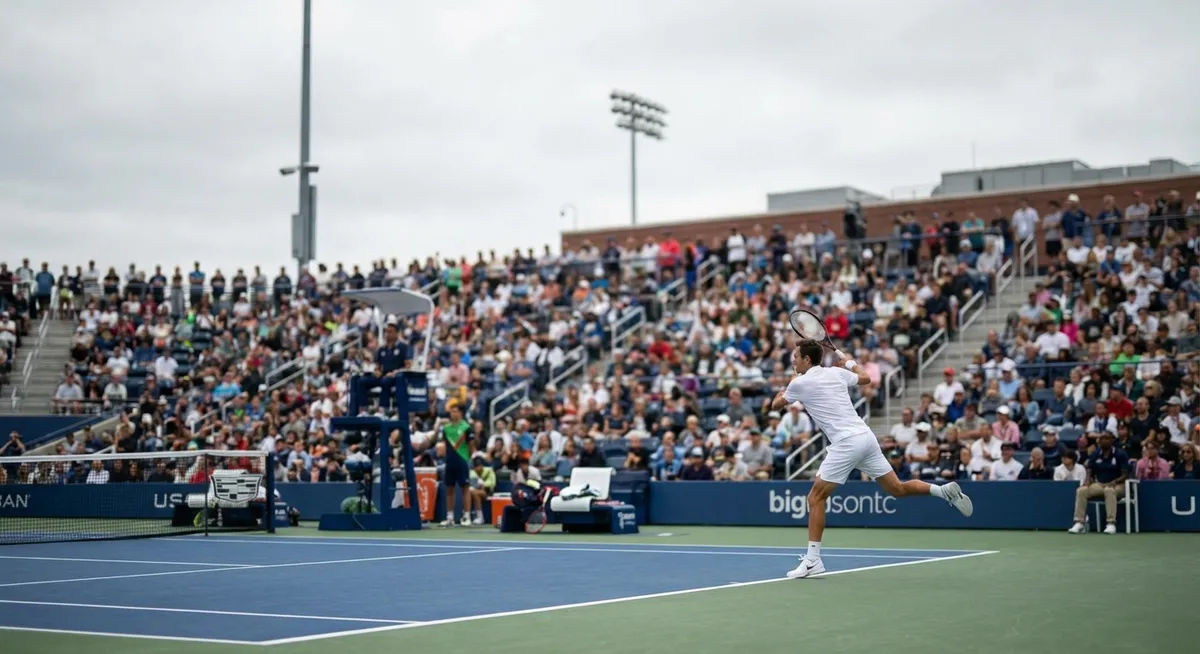 Slika je umetno generirana iz tem: tenis, nasveti, šport